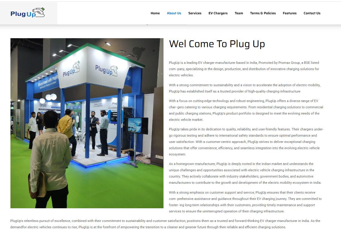 Plug Up - EV Charging Solutions